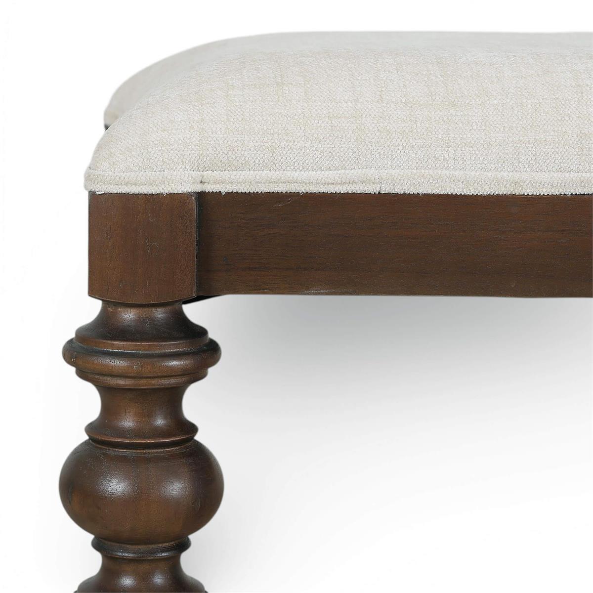 Bramble Savannah Large Bench — Dark Walnut / Thames Natural