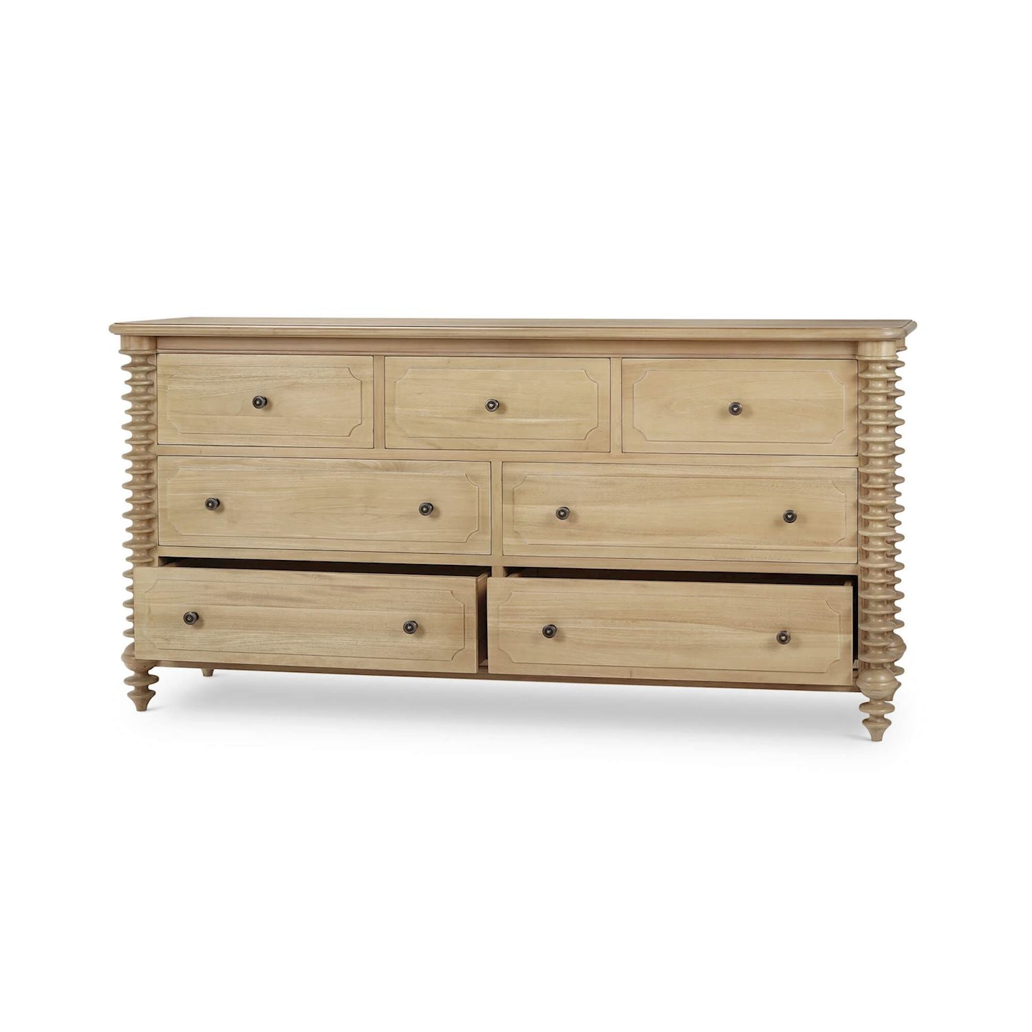 Bramble Milano 7 Drawer Dresser — Fruit Wood