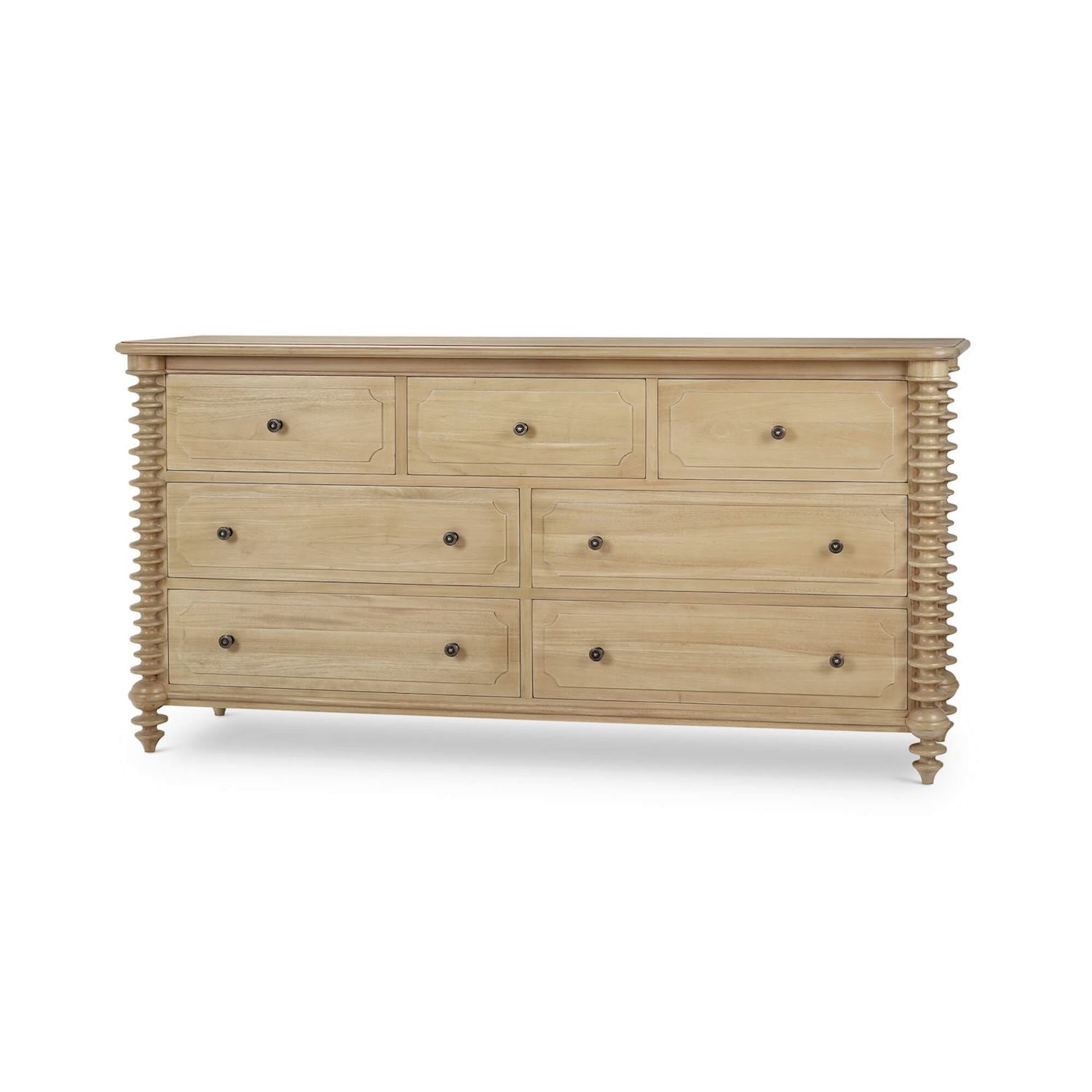Bramble Milano 7 Drawer Dresser — Fruit Wood