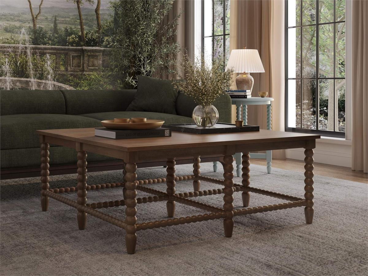 Bramble Cholet Square Coffee Table — Straw Wash