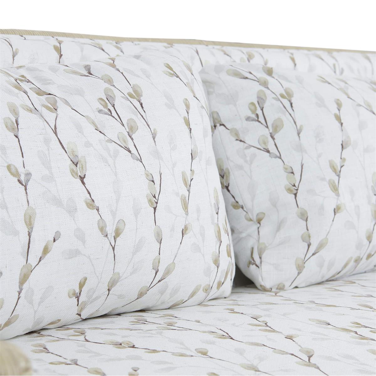 Bramble Rabana Rattan Loveseat — Rattan Natural / Whisper word