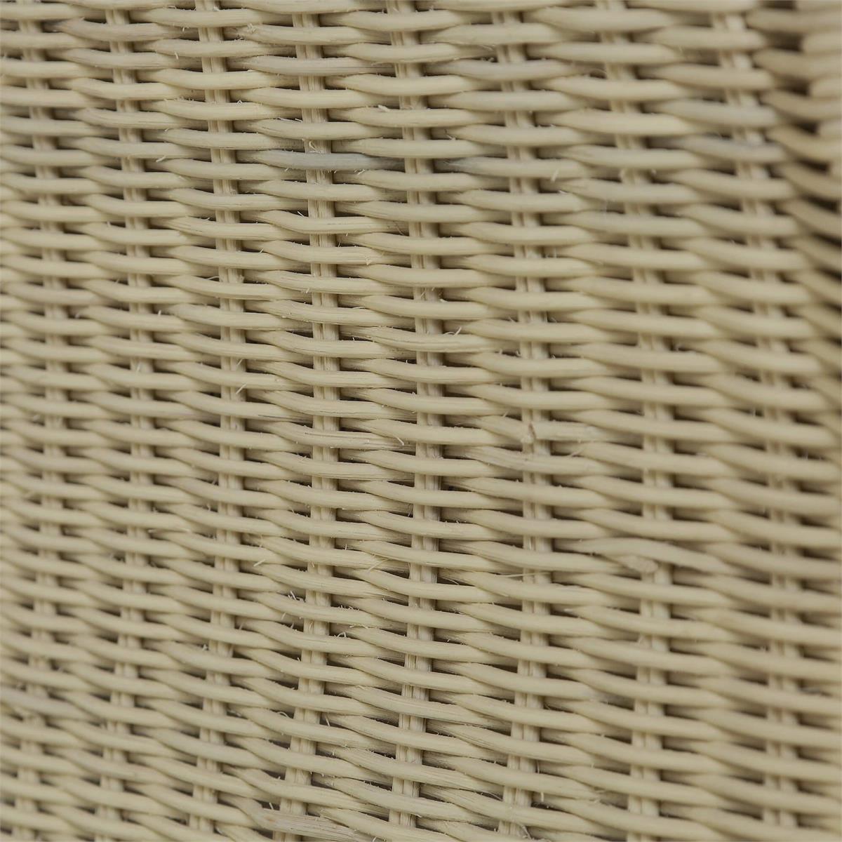 Bramble Rabana Rattan Loveseat — Rattan Natural / Whisper word