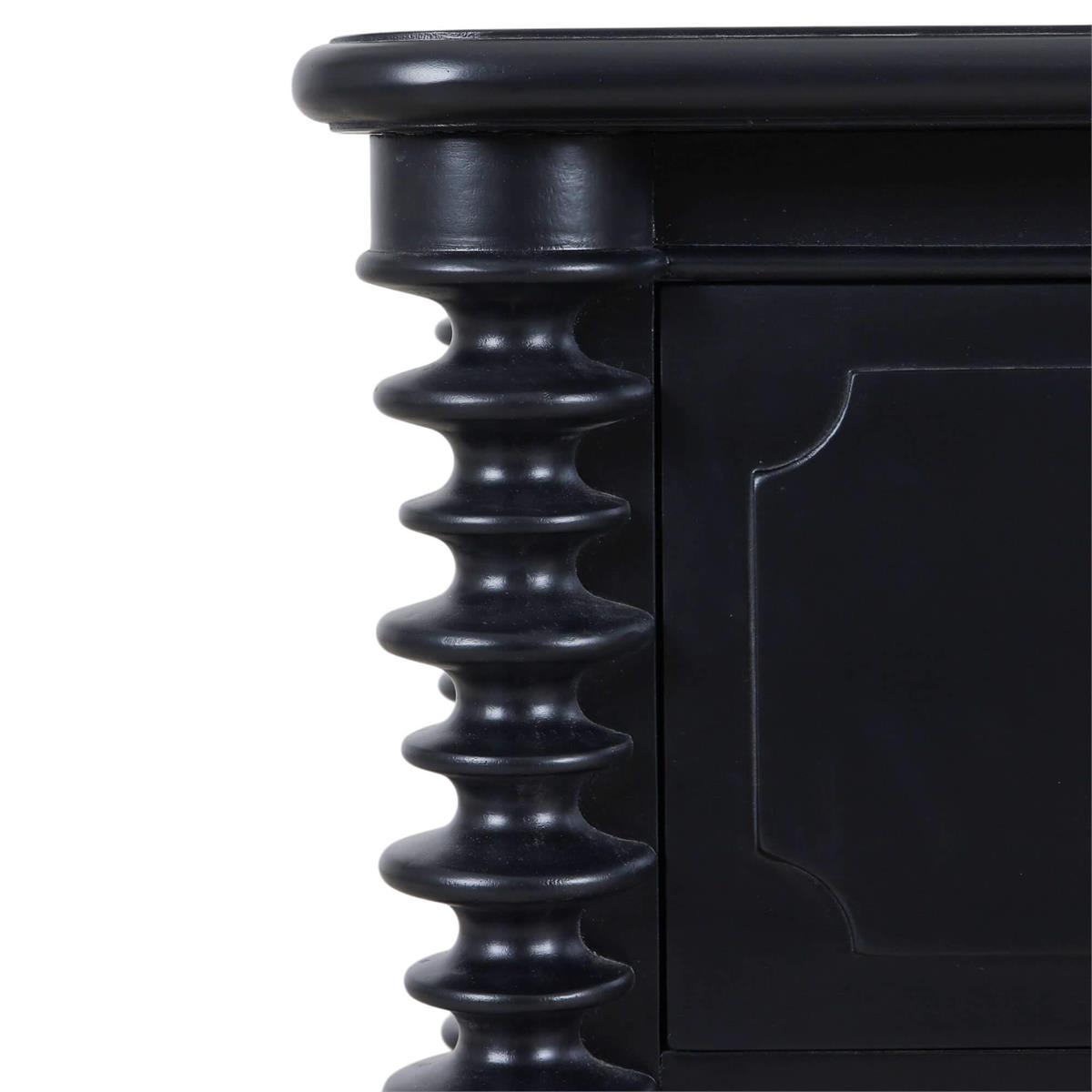 Bramble Milano 2 Drawer Bedside Table — Batavia Black