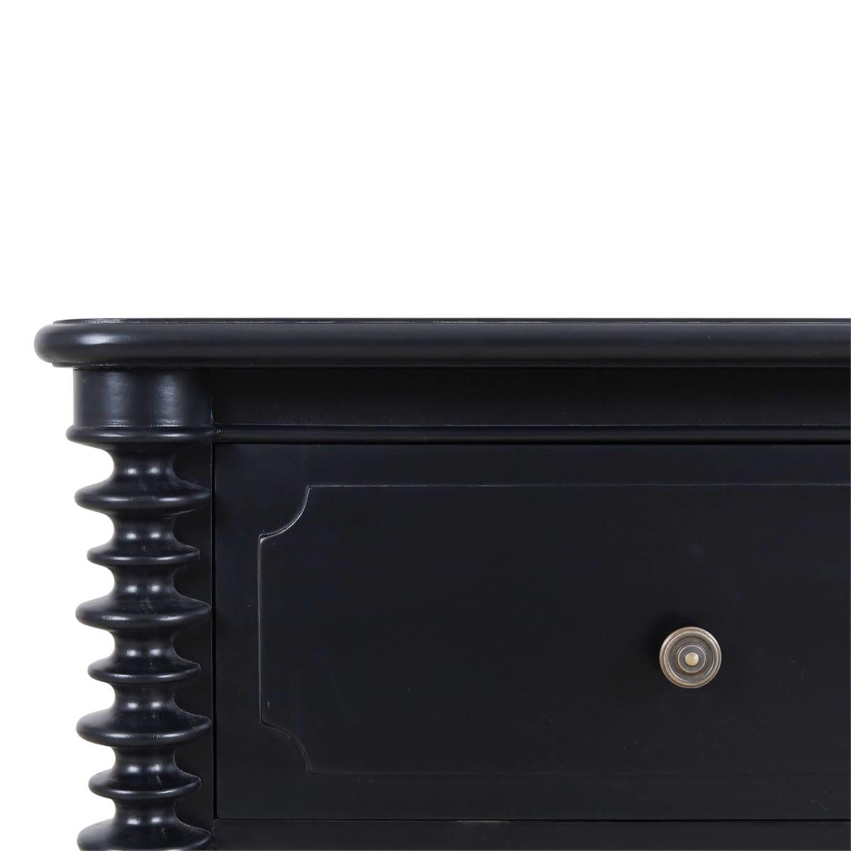 Bramble Milano 2 Drawer Bedside Table — Batavia Black