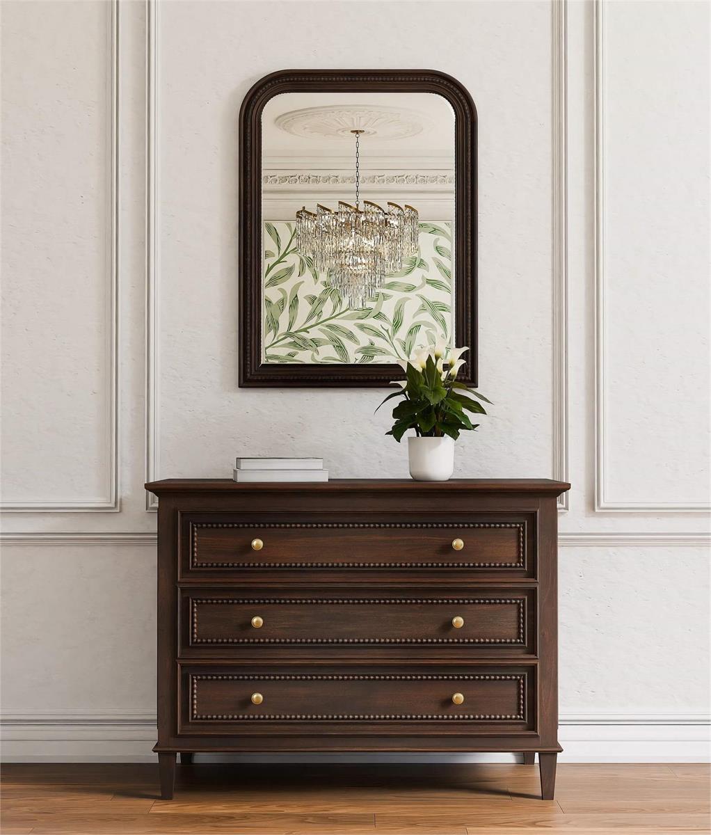 Bramble Vivienne 3 Drawer Dresser — Dark Walnut
