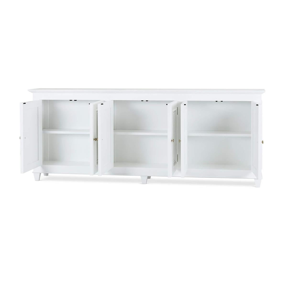 Bramble Vivienne Narrow Sideboard — True White *