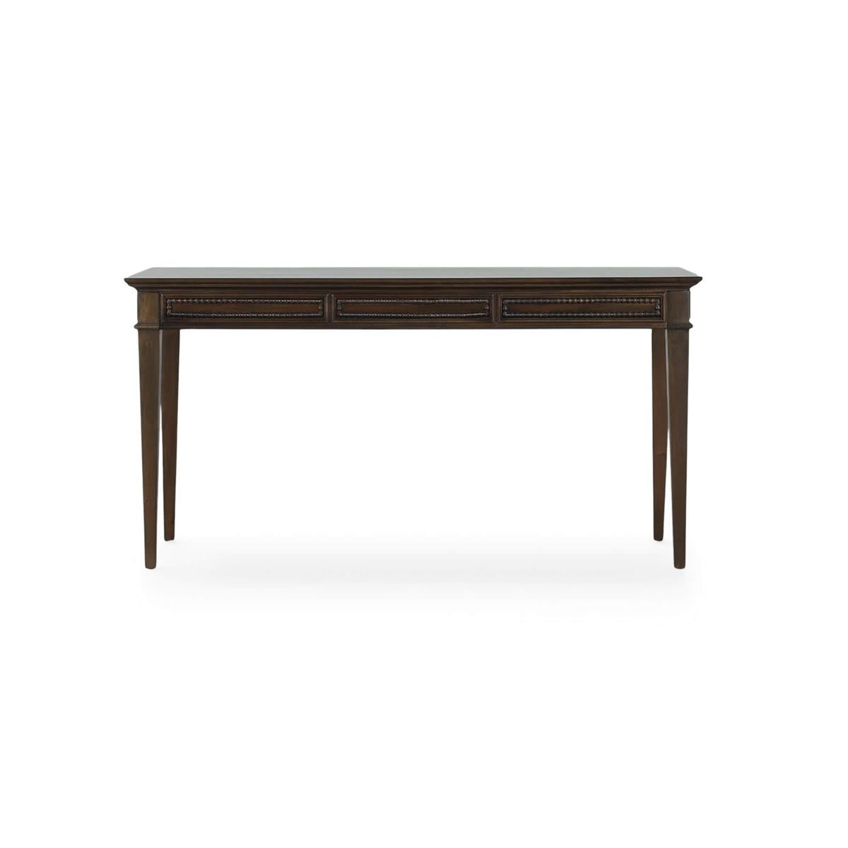 Bramble Vivienne 3 Drawer Desk — Dark Walnut