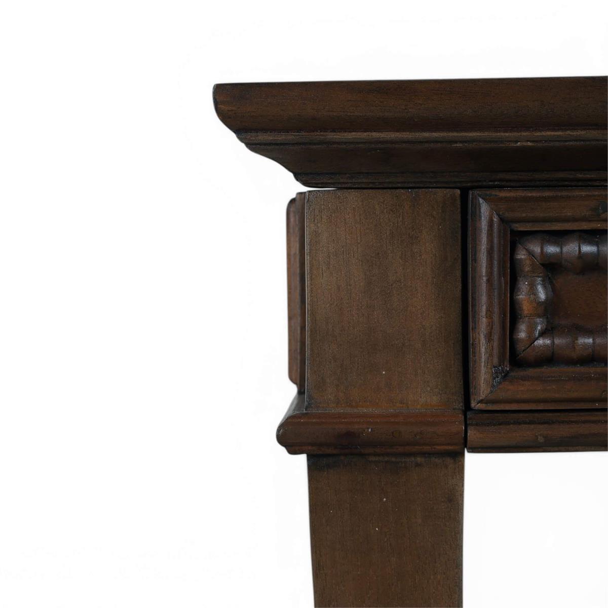 Bramble Vivienne 3 Drawer Desk — Dark Walnut