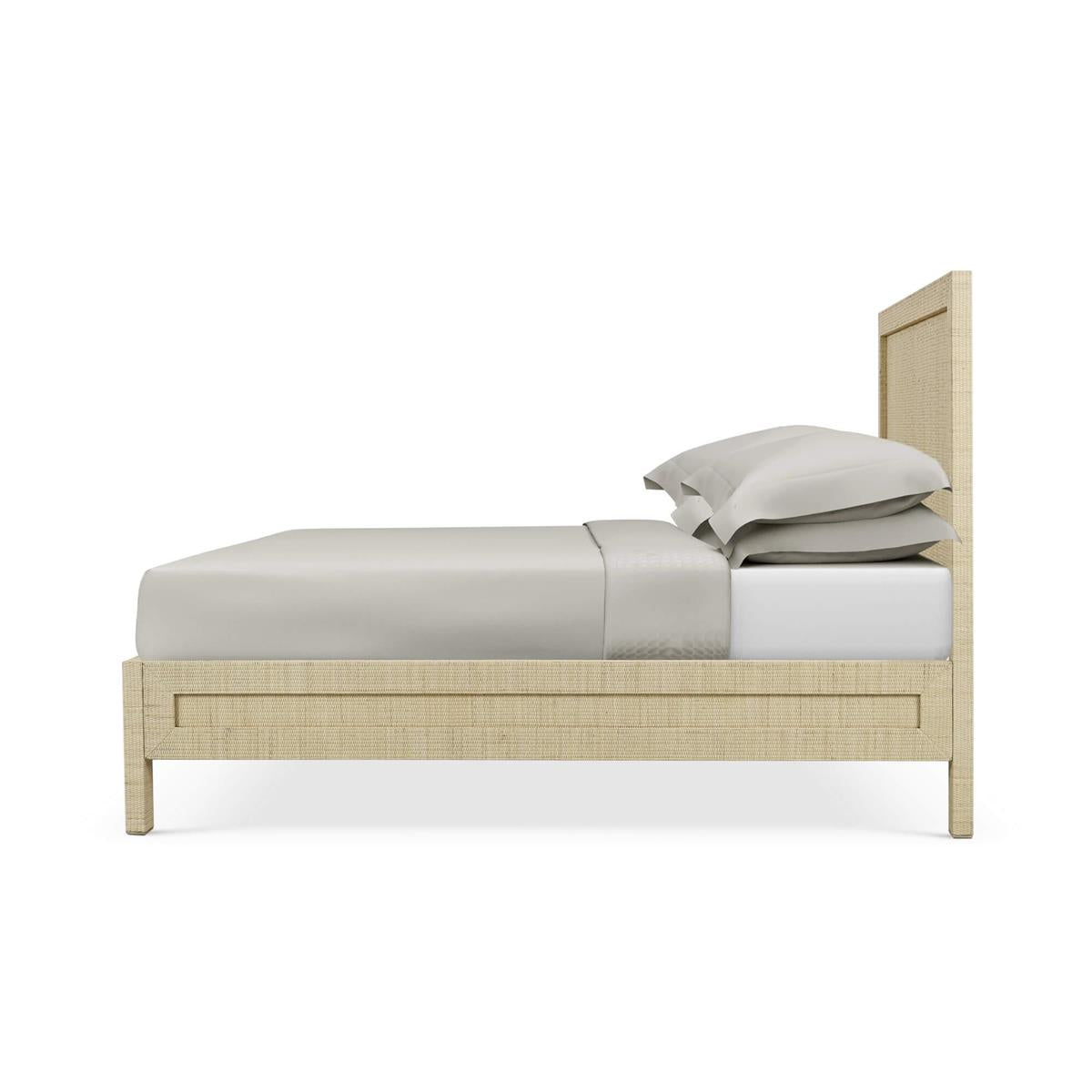Bramble Kagu Rattan Bed King w/ Rattan Natural — Rattan Natural