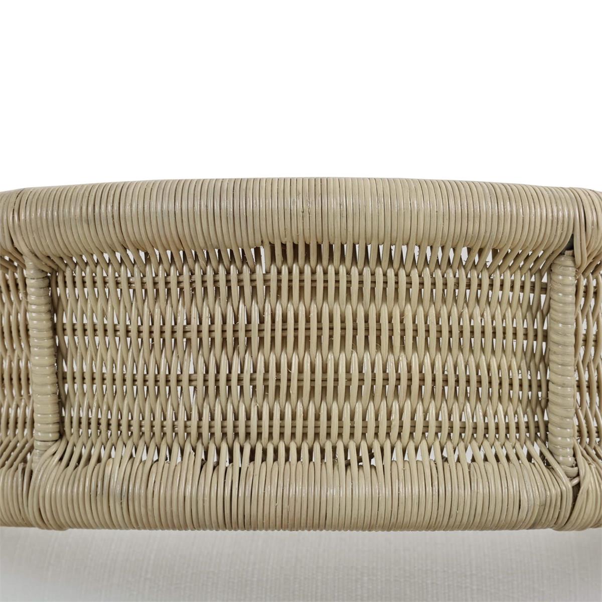 Bramble Hampton Dining Chair — Rattan Natural / Arctic