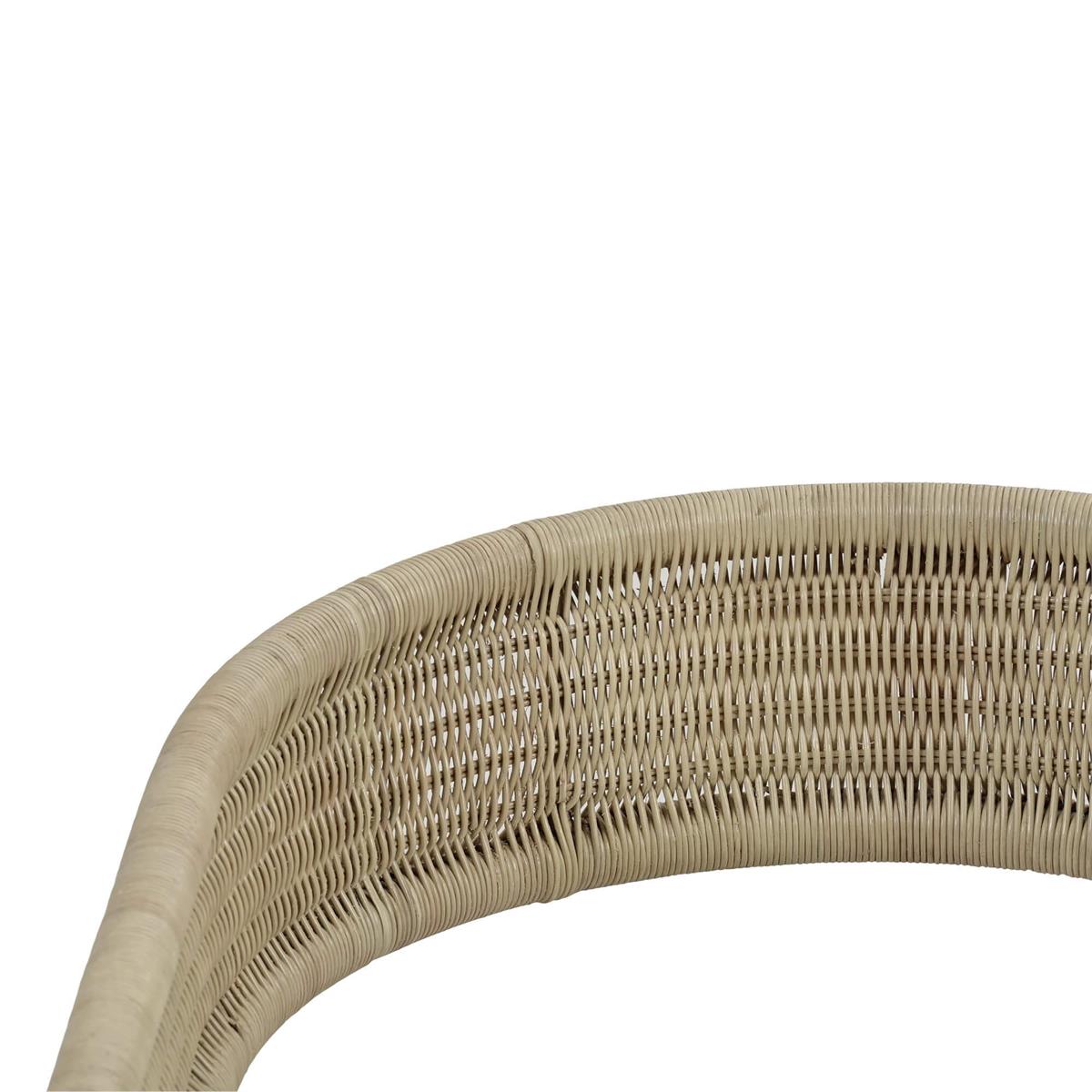 Bramble Hampton Dining Chair — Rattan Natural / Arctic