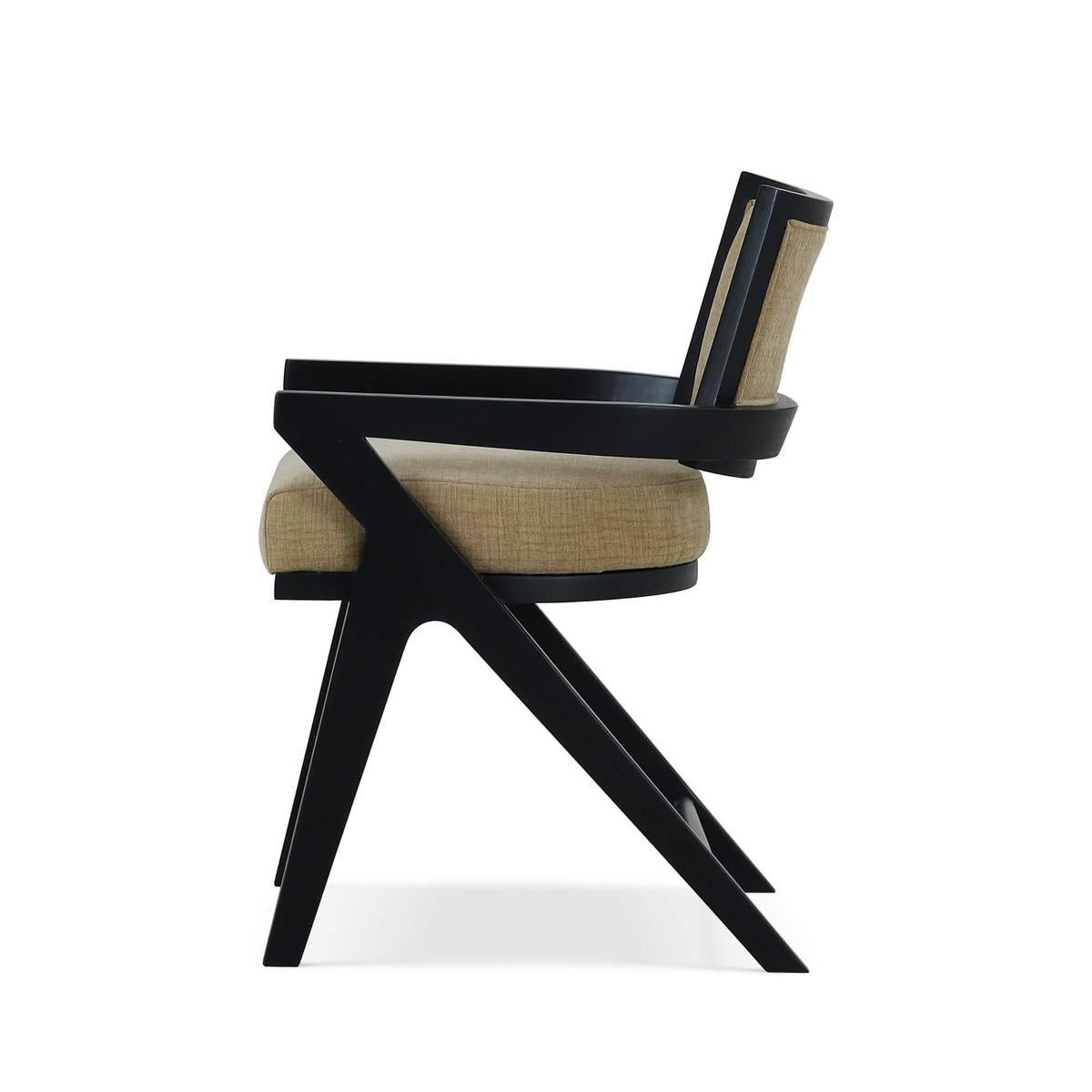 Bramble Pierre Dining Chair — Batavia Black / Thames French Yellow