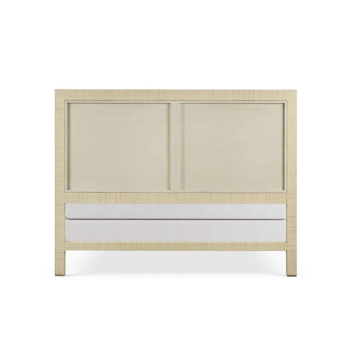 Bramble Kagu Rattan Bed Queen w/ Rattan Natural — Rattan Natural