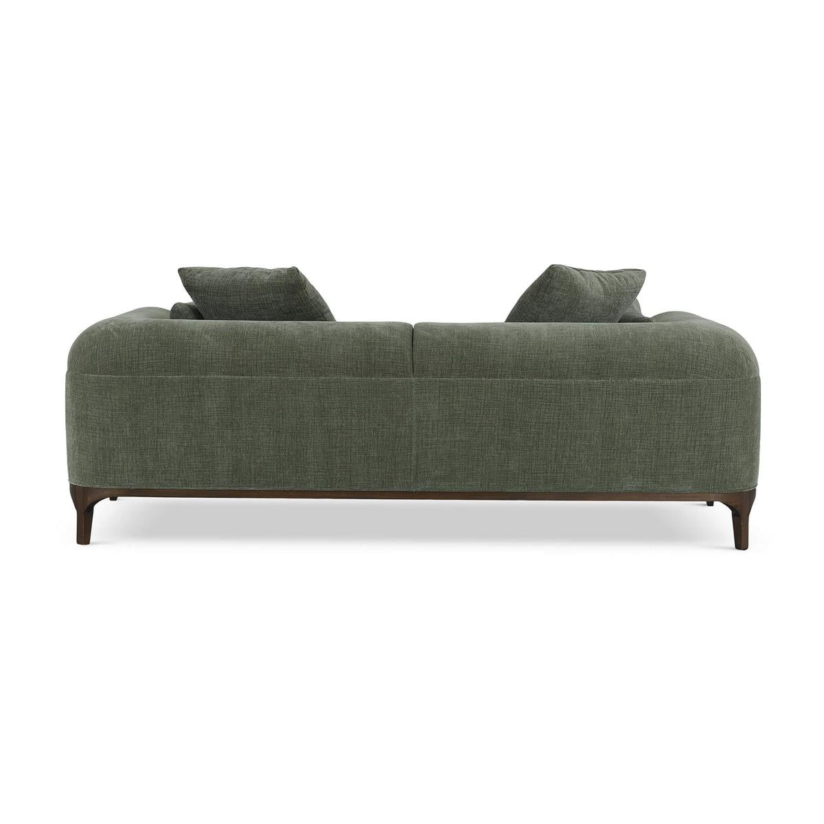 Bramble Arcadia Sofa — Dark Walnut / Thames Moss Green