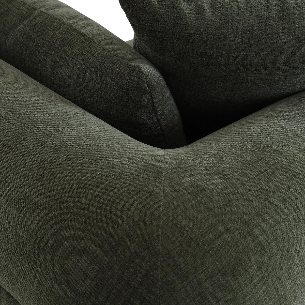 Bramble Arcadia Sofa — Dark Walnut / Thames Moss Green