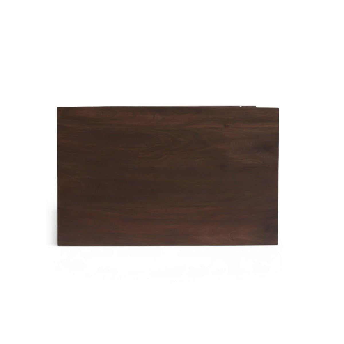 Bramble Vivienne 3 Drawer Bedside Large Table — Dark Walnut