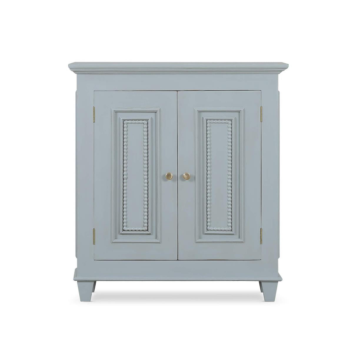 Bramble Vivienne 2 Door Narrow Sideboard — Grey Mist / Light Distressed