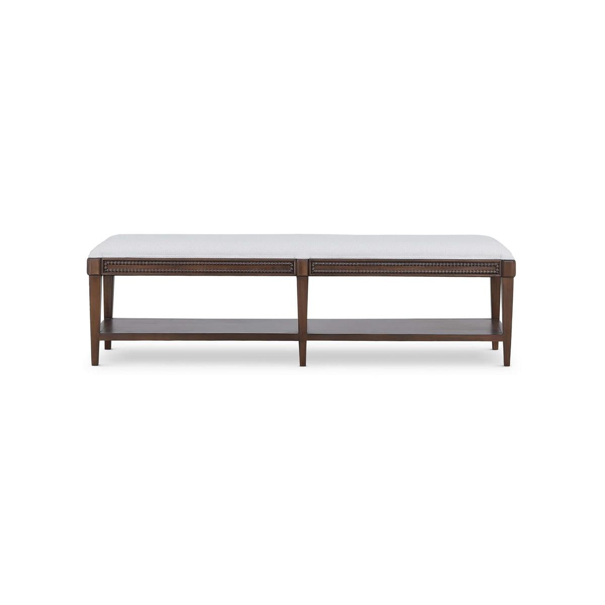 Bramble Vivienne Medium Bench — Dark Walnut / Dinara Natural