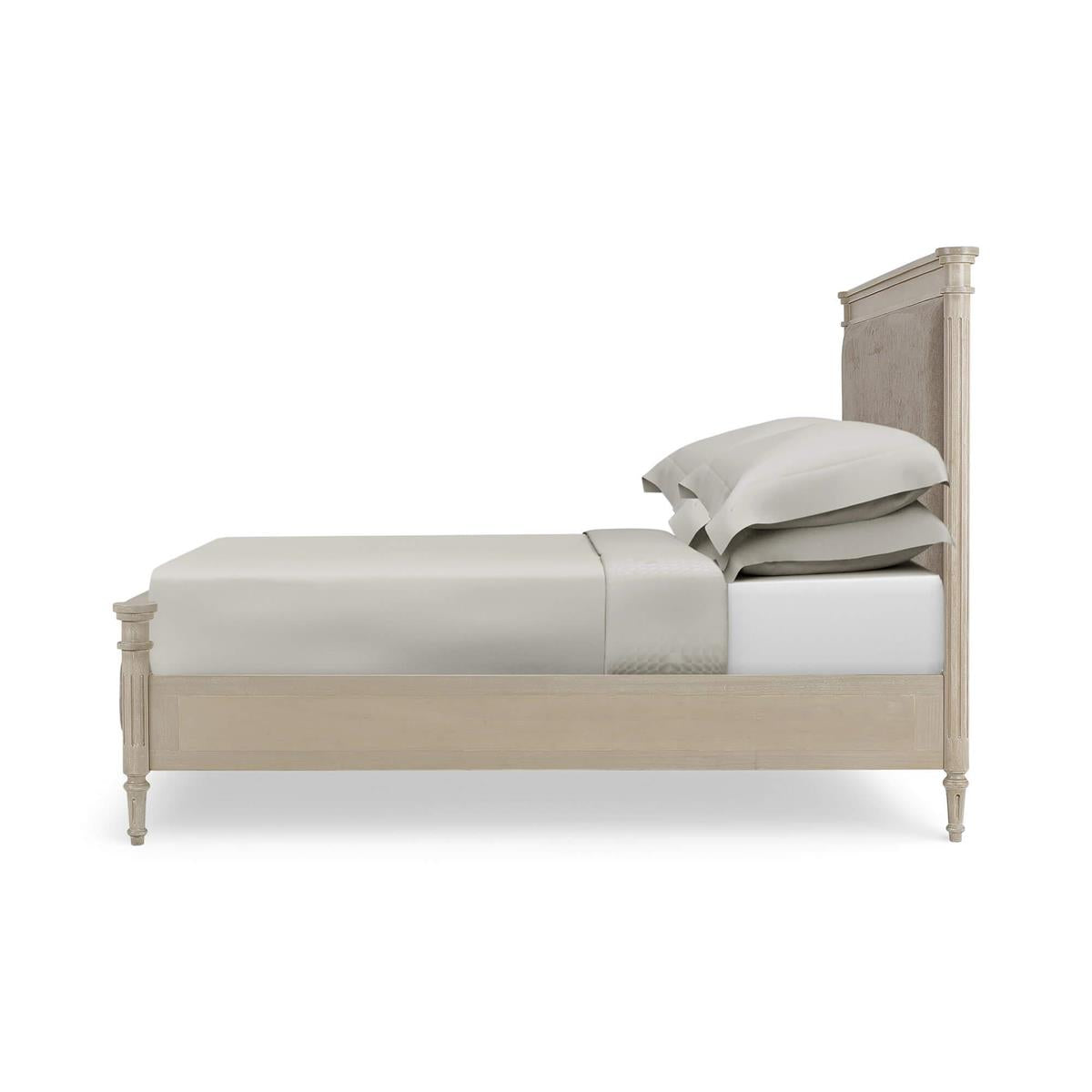Bramble Kelly Queen Bed — Sandbar / Taupe Velour