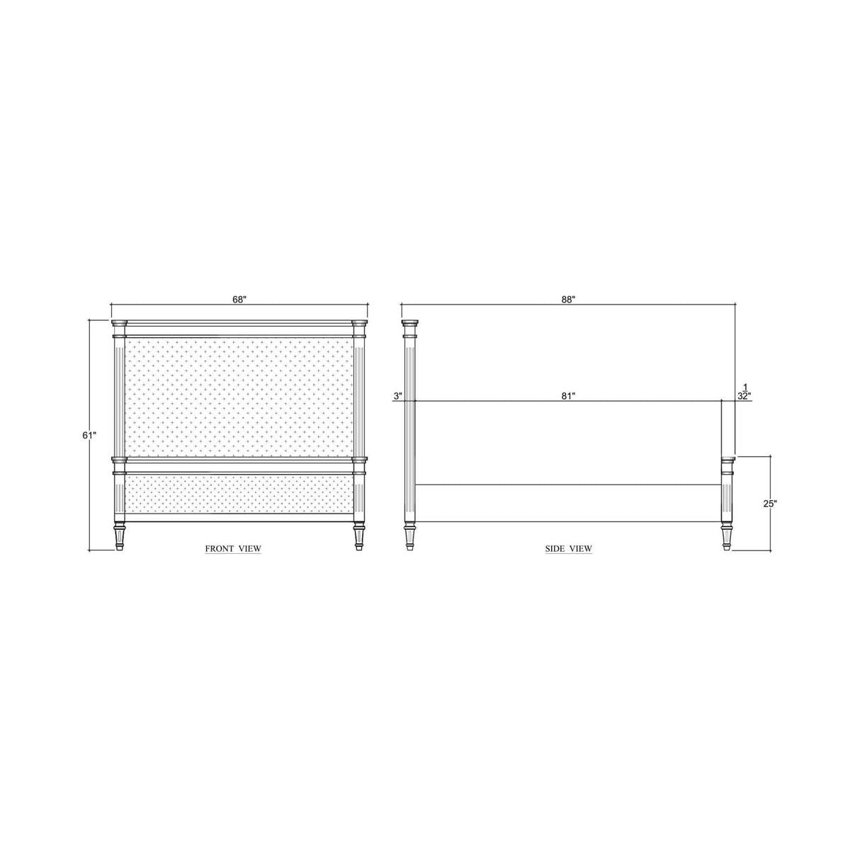 Bramble Kelly Queen Bed — Sandbar / Taupe Velour