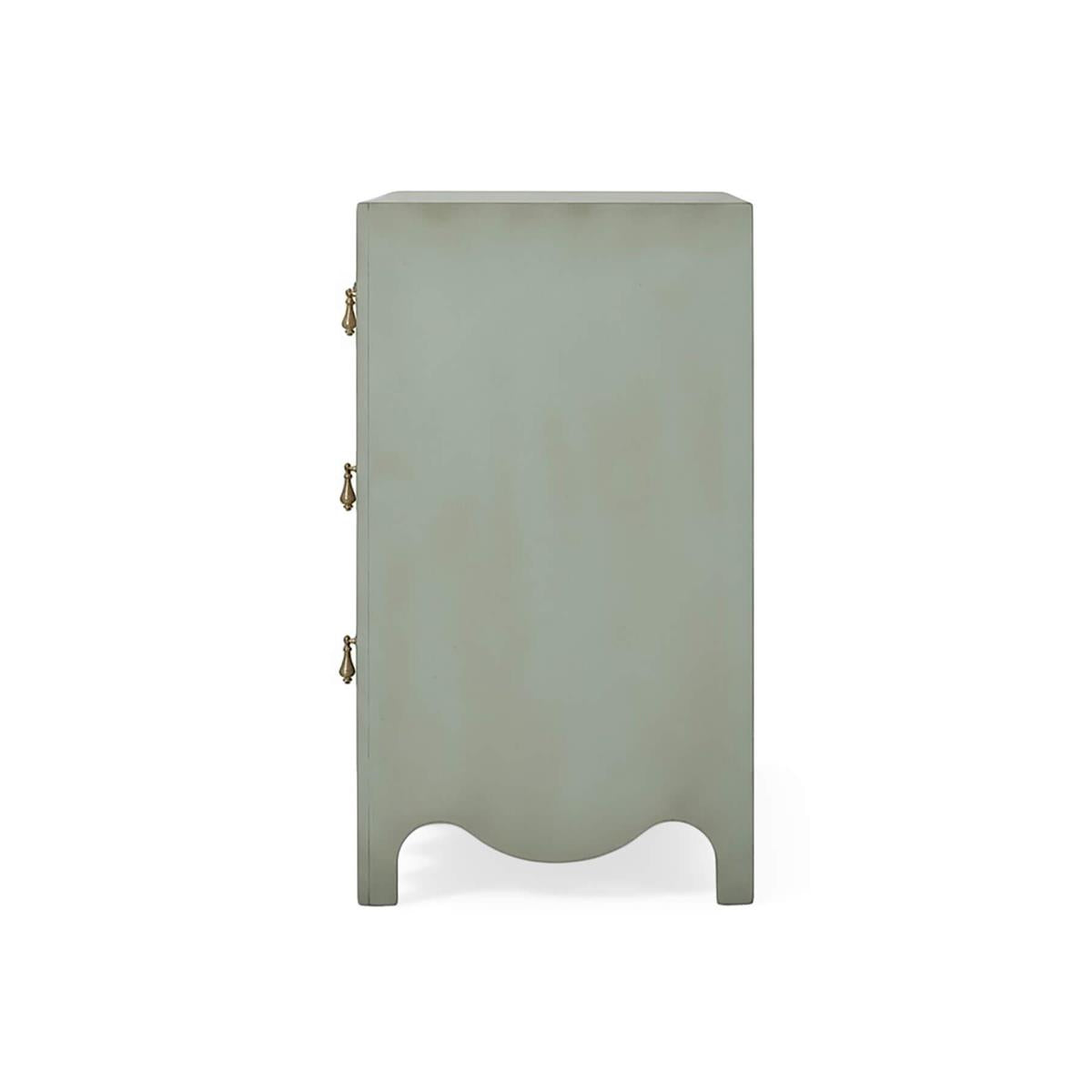 Bramble Chloe 4 Drawer Dresser — Vintage Fennel Green / Light Distressed
