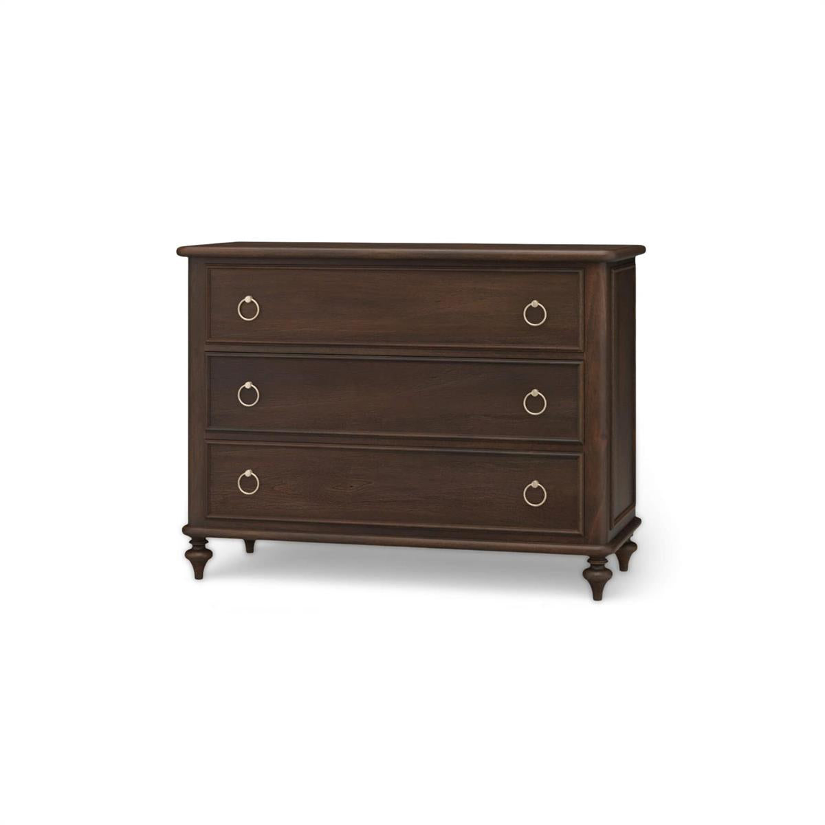 Bramble Savannah 3 Drawer Dresser — Dark Walnut