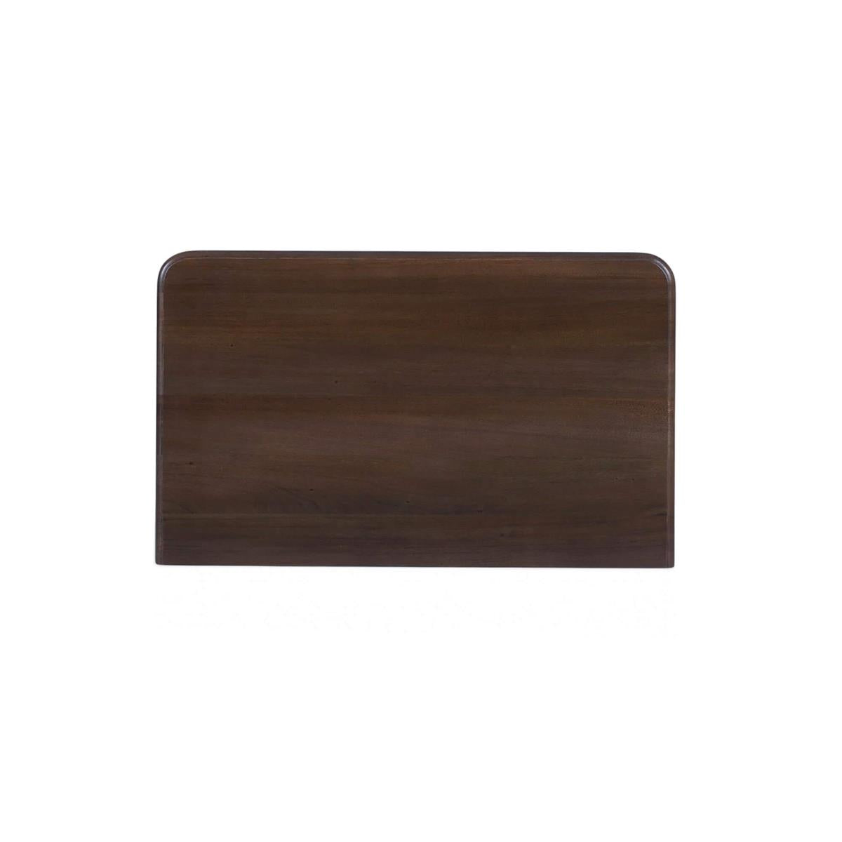 Bramble Savannah 2 Drawer Bedside Table — Dark Walnut