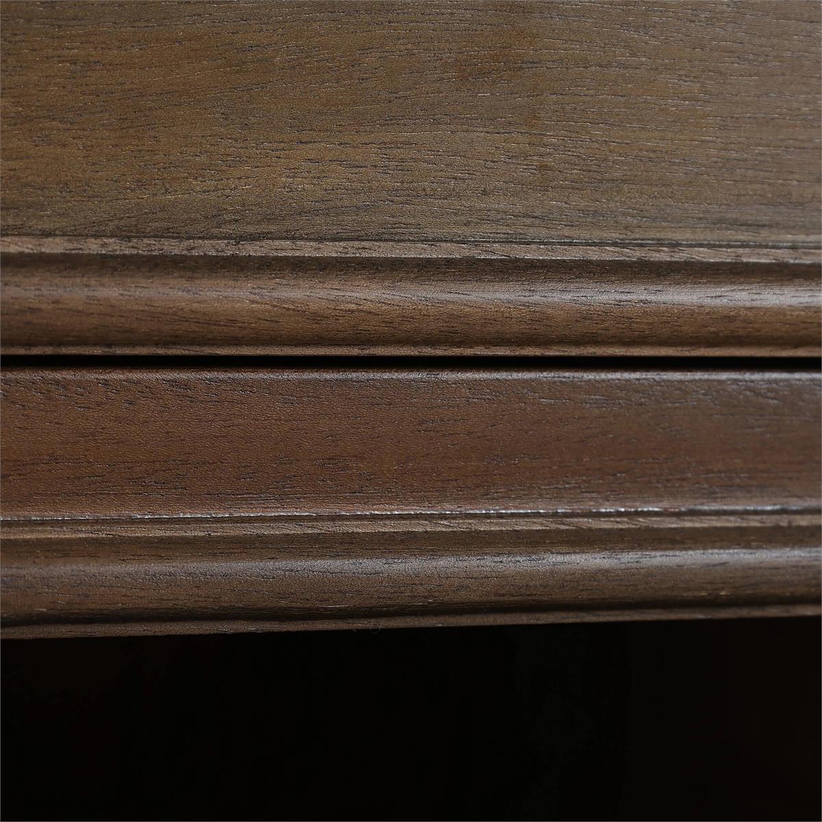 Bramble Savannah Bedside Table w/ Open Shelf — Dark Walnut