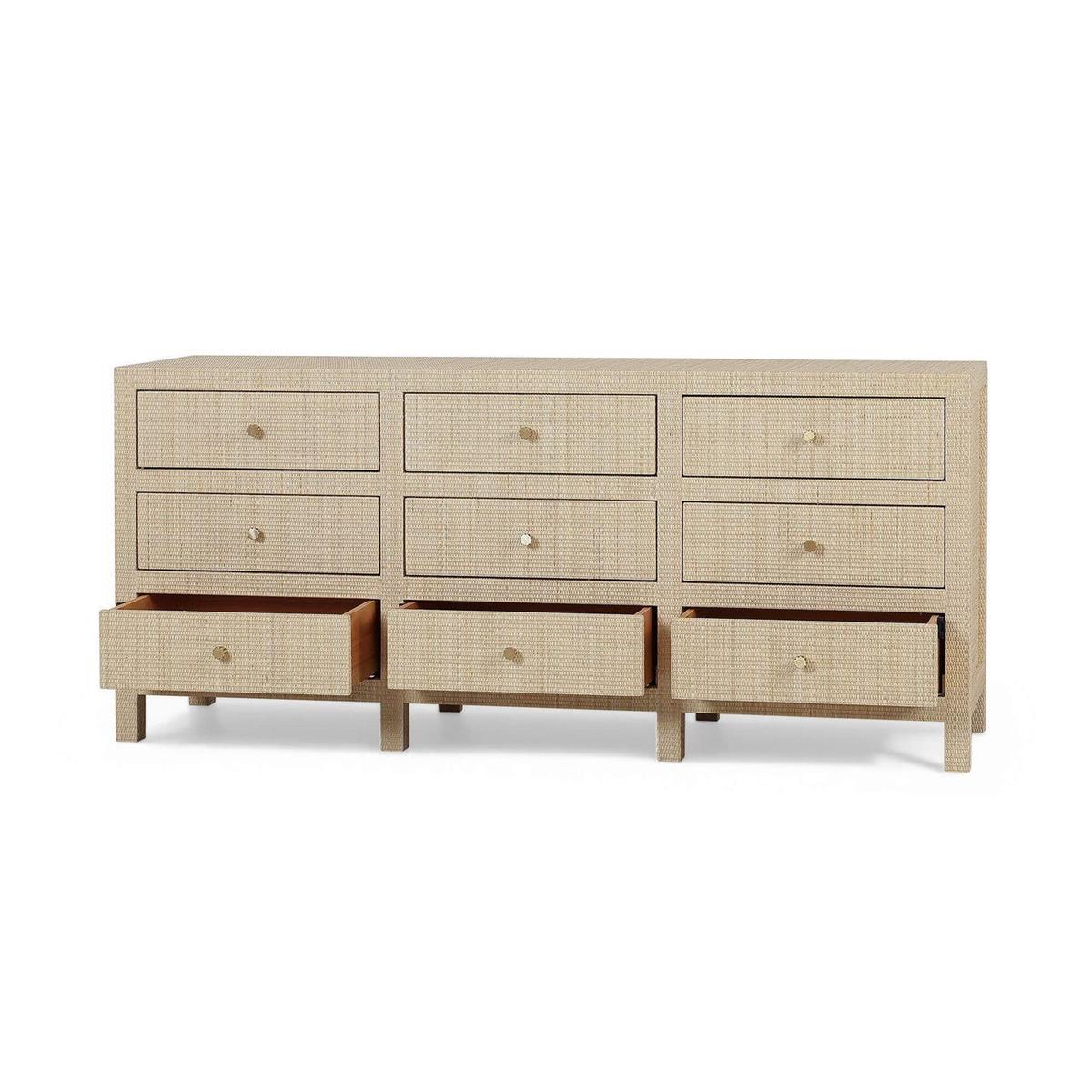 Bramble Kagu 9 Drawer Dresser - Rattan Natural