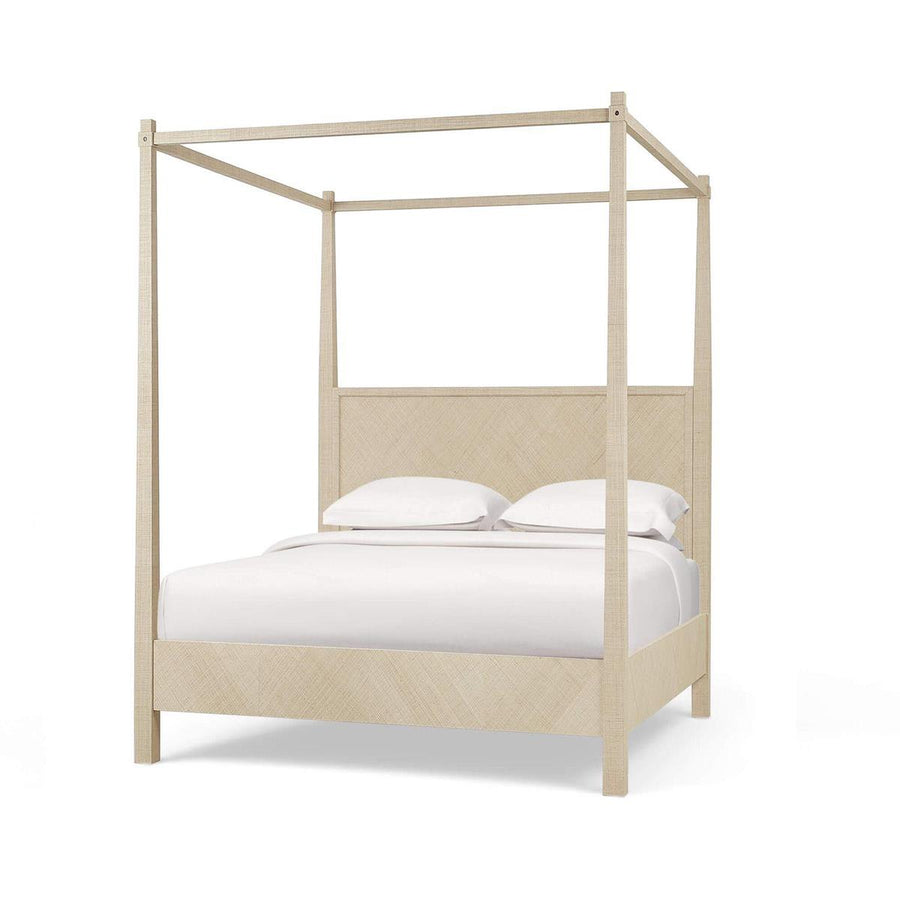 Luna Canopy Queen Bed - Raw Raffia