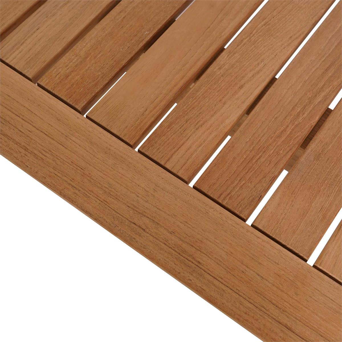 Bramble Virginia Dining Table 94'' - Outdoor Teak — Natural Teak Fine Sanded