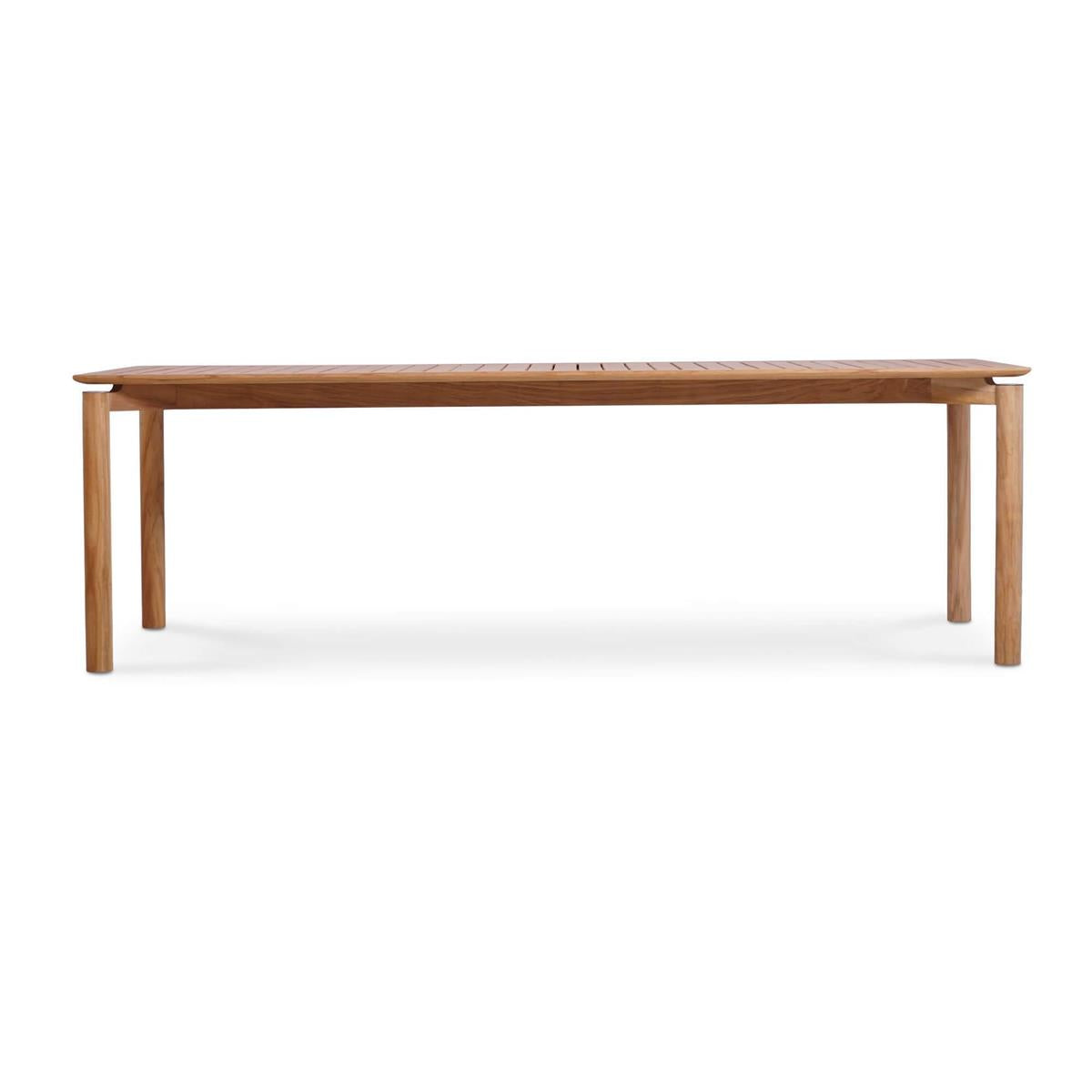 Bramble Virginia Dining Table 94'' - Outdoor Teak — Natural Teak Fine Sanded
