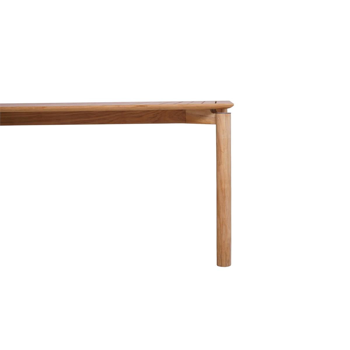 Bramble Virginia Dining Table 94'' - Outdoor Teak — Natural Teak Fine Sanded