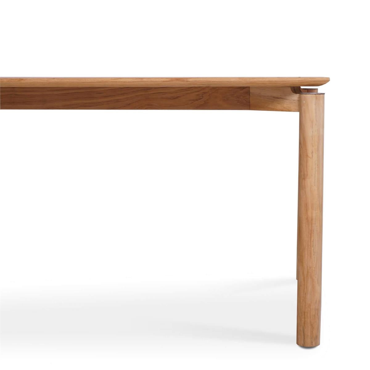 Bramble Virginia Dining Table 94'' - Outdoor Teak — Natural Teak Fine Sanded