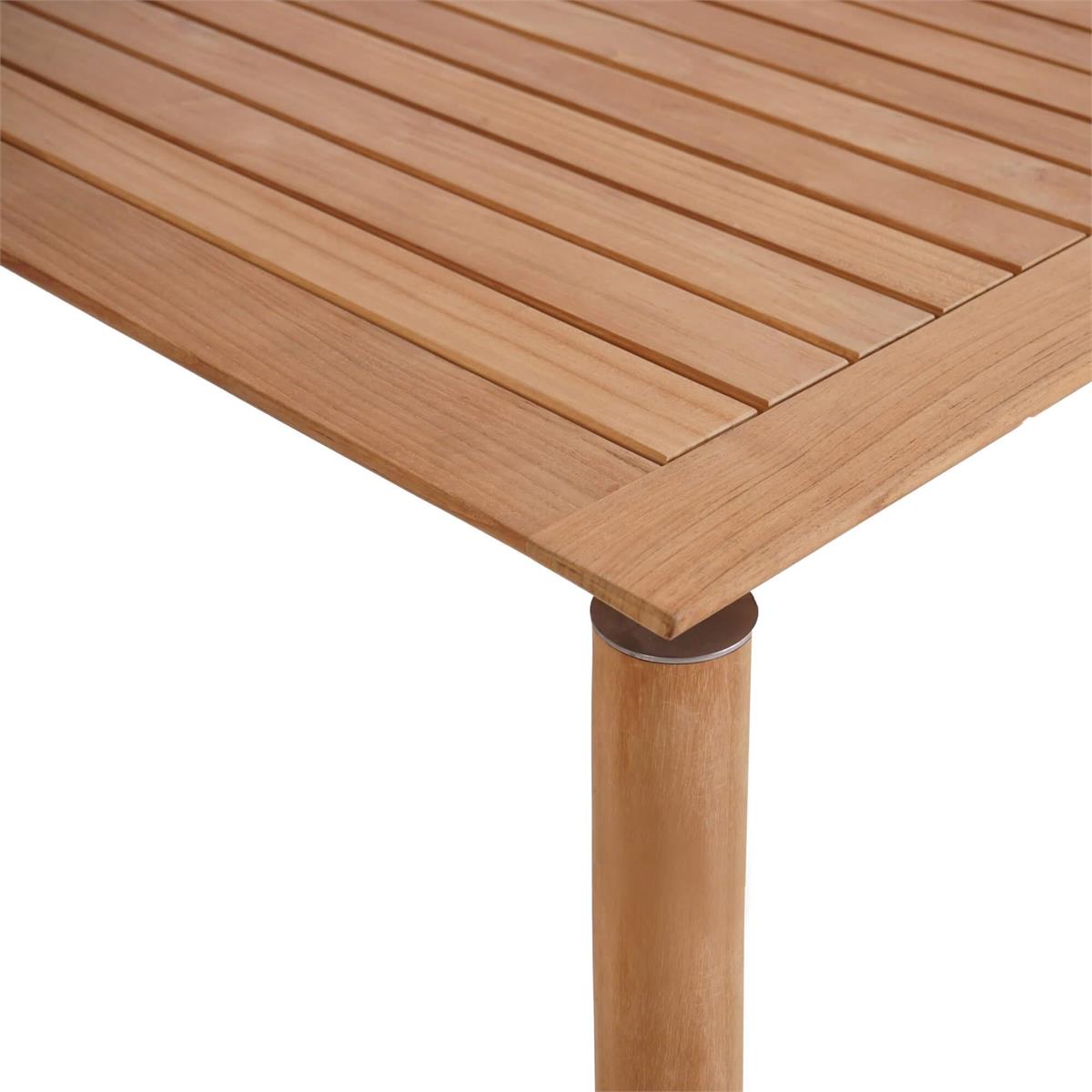 Bramble Virginia Dining Table 94'' - Outdoor Teak — Natural Teak Fine Sanded