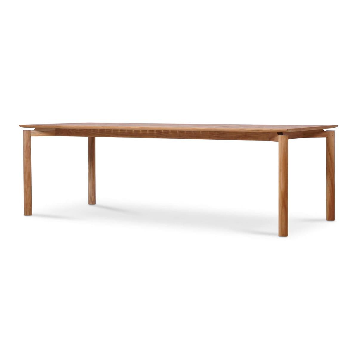 Bramble Virginia Dining Table 94'' - Outdoor Teak — Natural Teak Fine Sanded