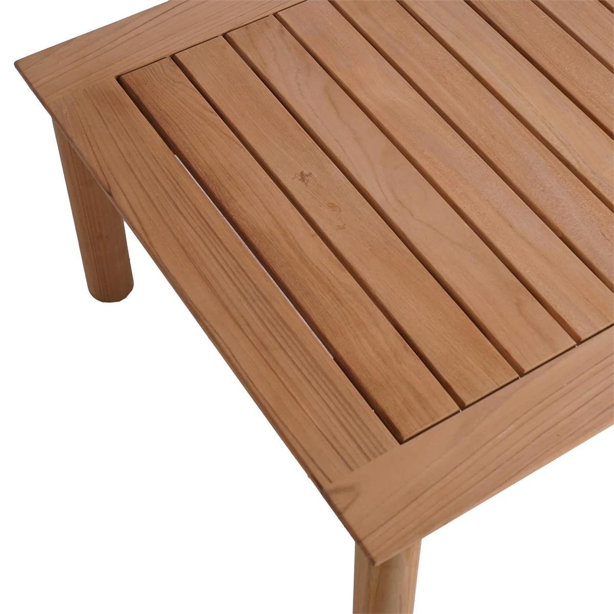 Bramble Virginia Rectangular Coffee Table - Outdoor Teak — Natural Teak Fine Sanded