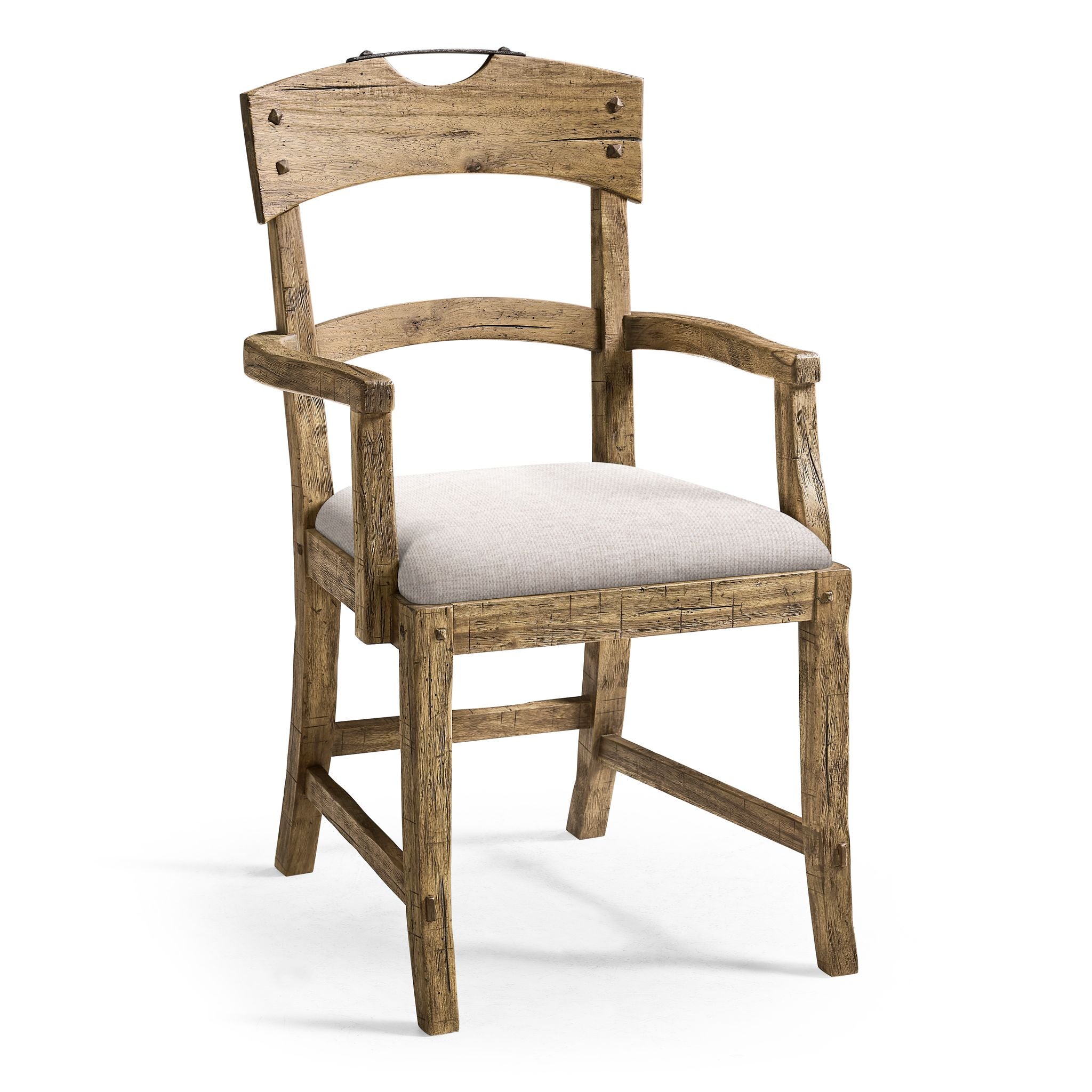 Jonathan Charles Stone Ridge Uph Dining Arm Chair Light