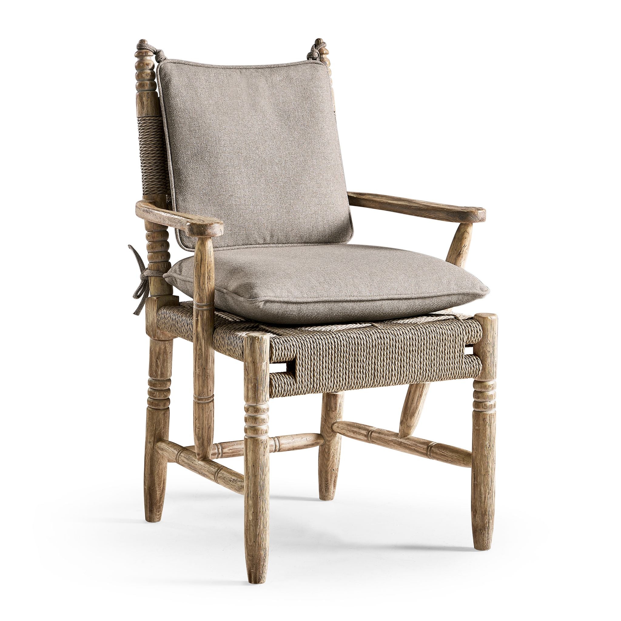 Jonathan Charles Sagehill Rush Seat Arm Chair
