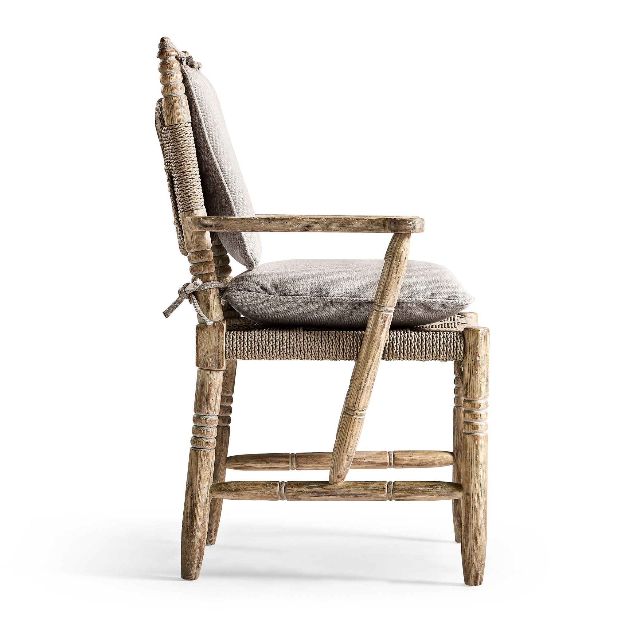 Jonathan Charles Sagehill Rush Seat Arm Chair
