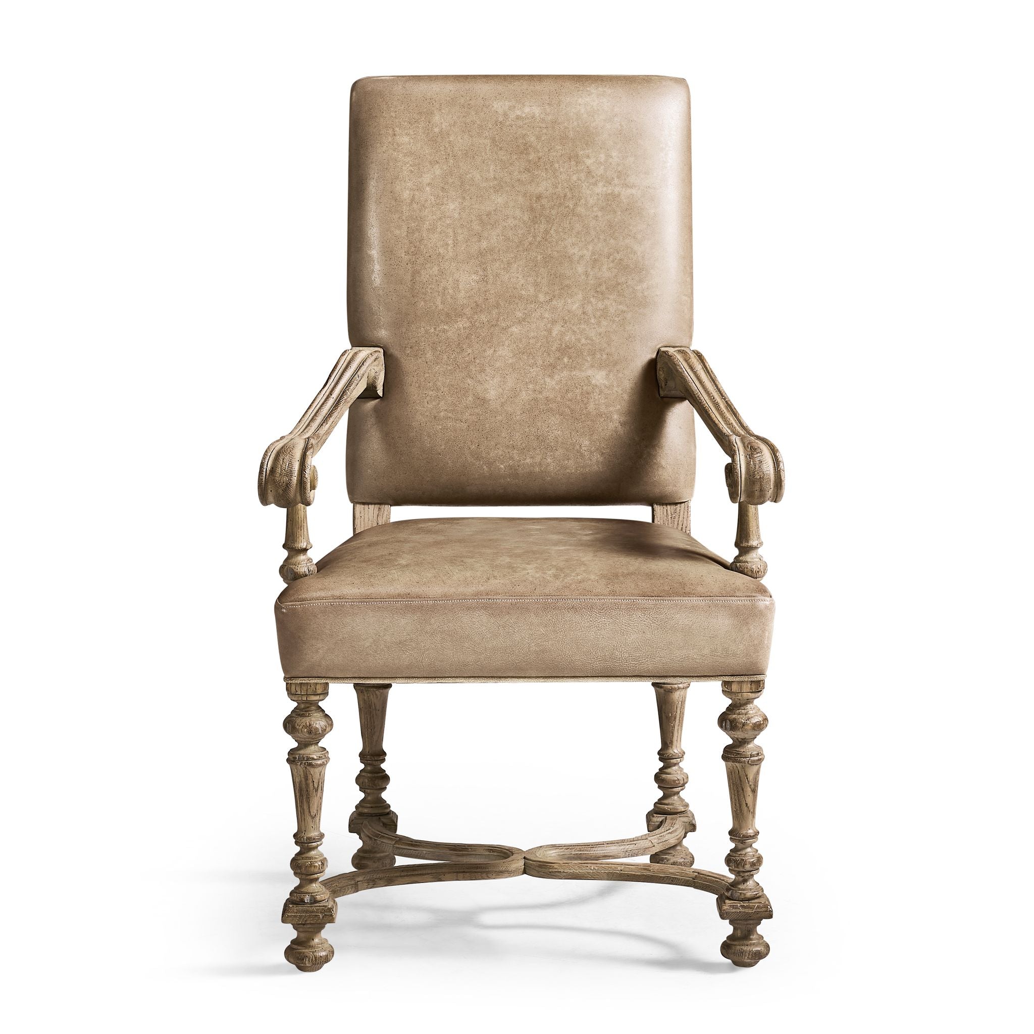 Jonathan Charles Sagehill Arm Chair — Leather