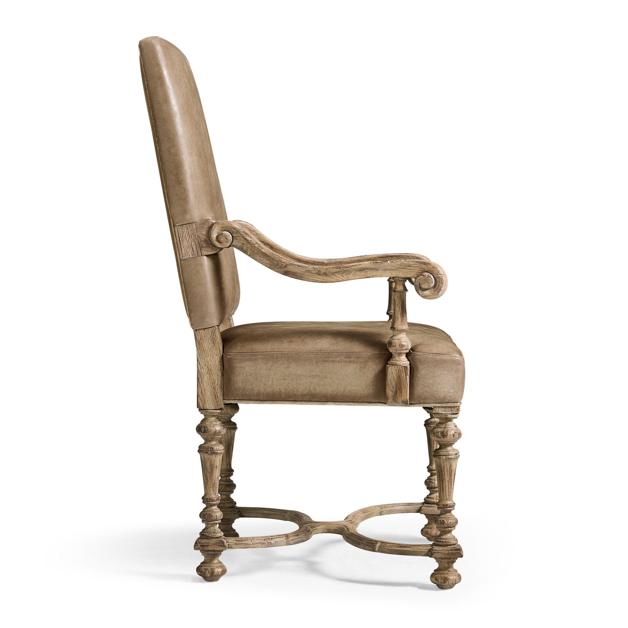 Jonathan Charles Sagehill Arm Chair — Leather