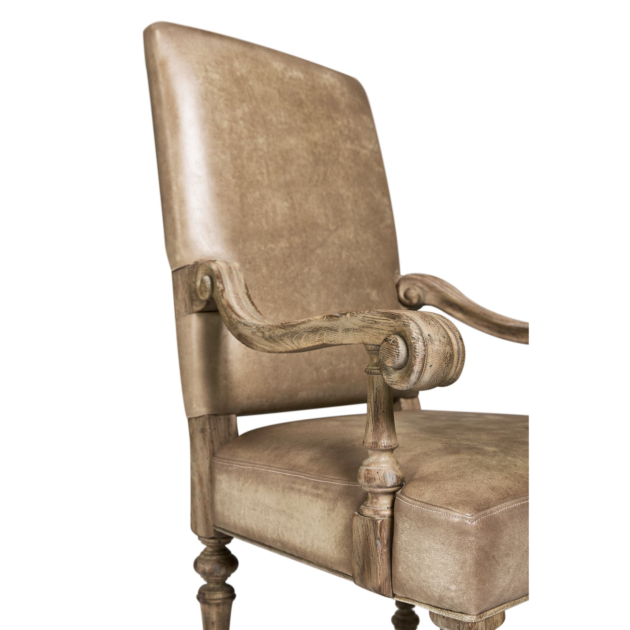 Jonathan Charles Sagehill Arm Chair — Leather