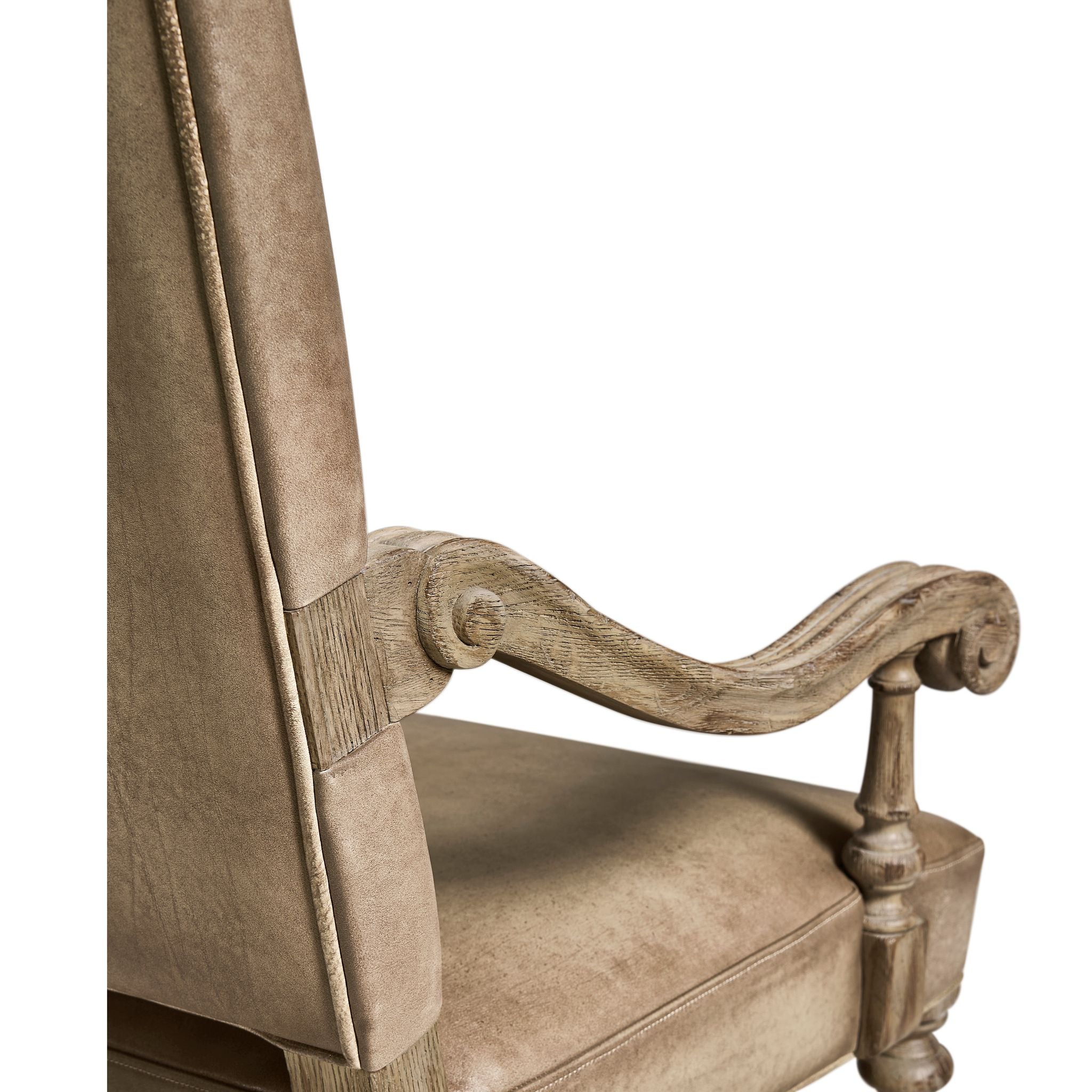 Jonathan Charles Sagehill Arm Chair — Leather