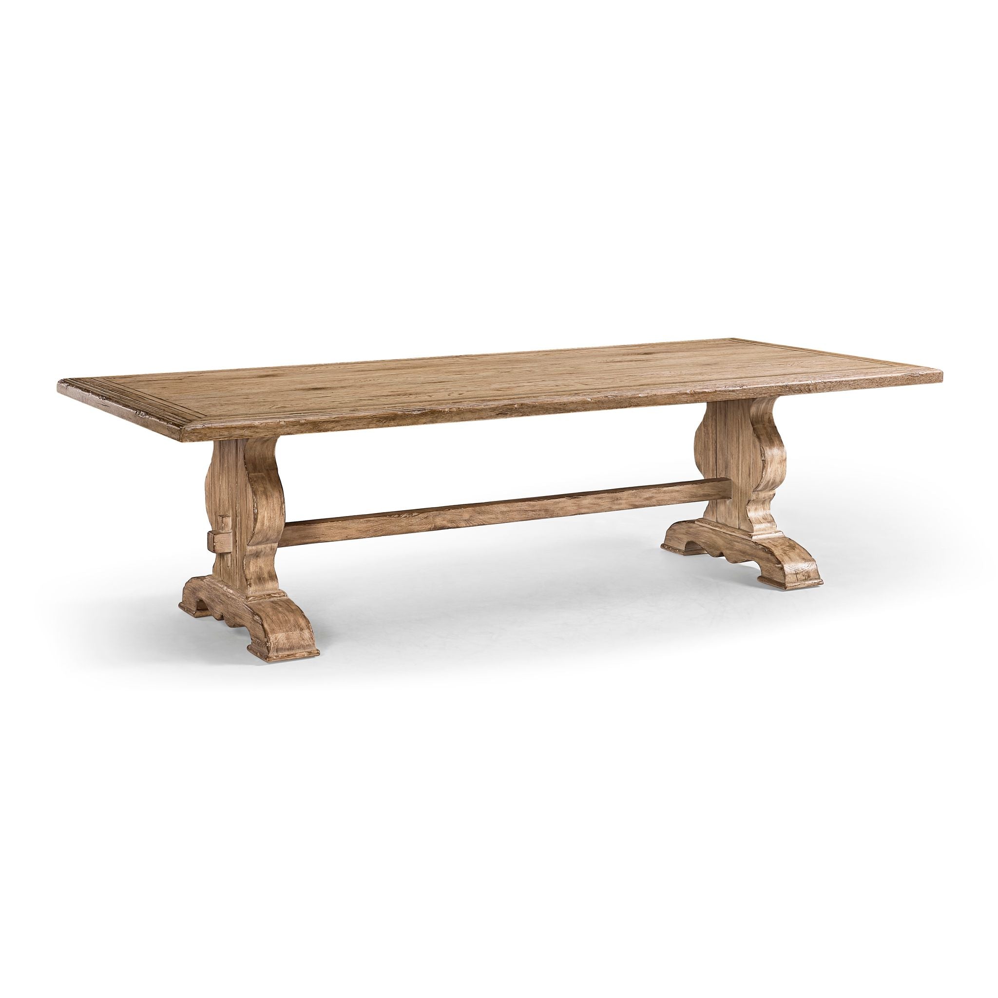 Jonathan Charles Sagehill Rectangular Trestle Table — 124"