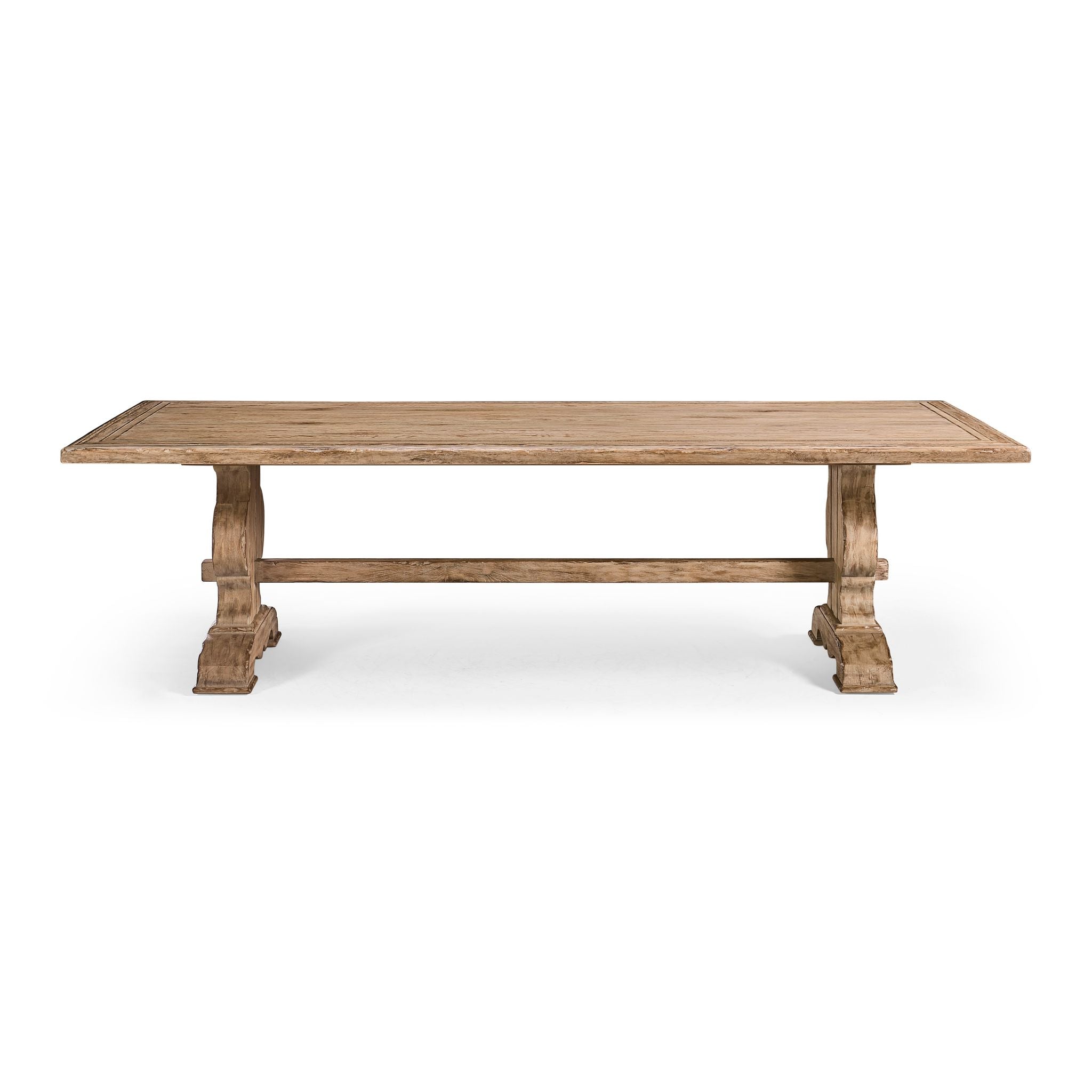 Jonathan Charles Sagehill Rectangular Trestle Table — 124"