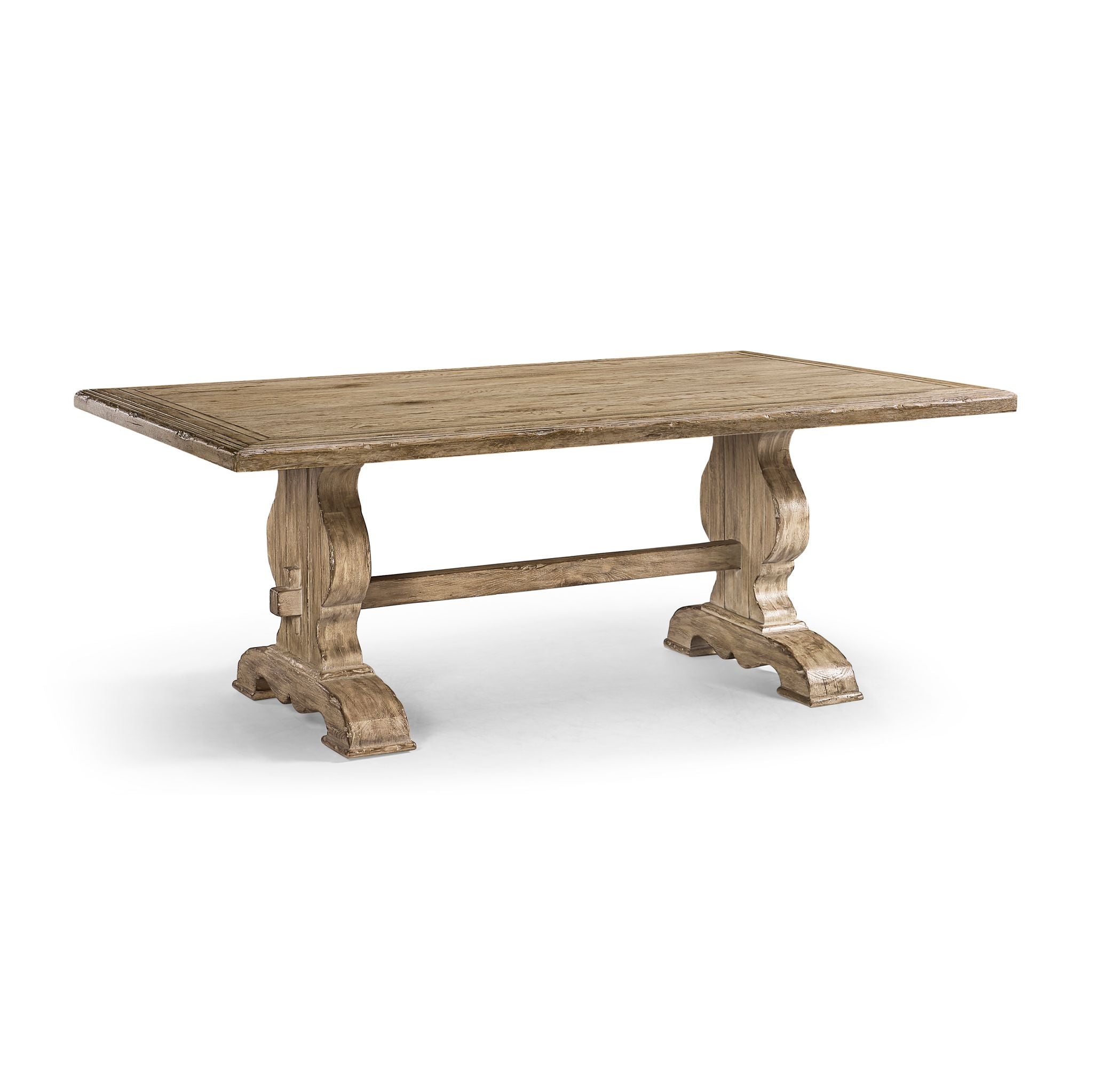 Jonathan Charles Sagehill Rectangular Trestle Table — 96"