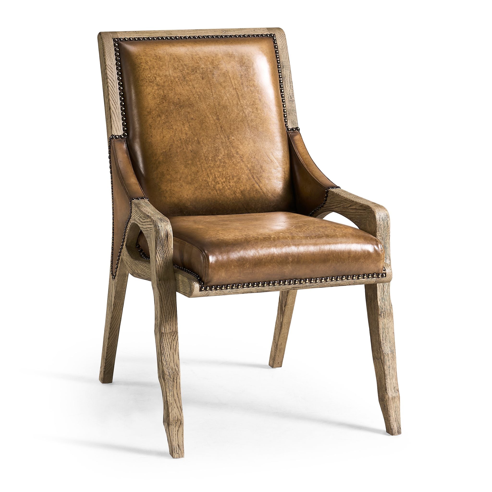 Jonathan Charles Echo Canyon Leather Side Chair
