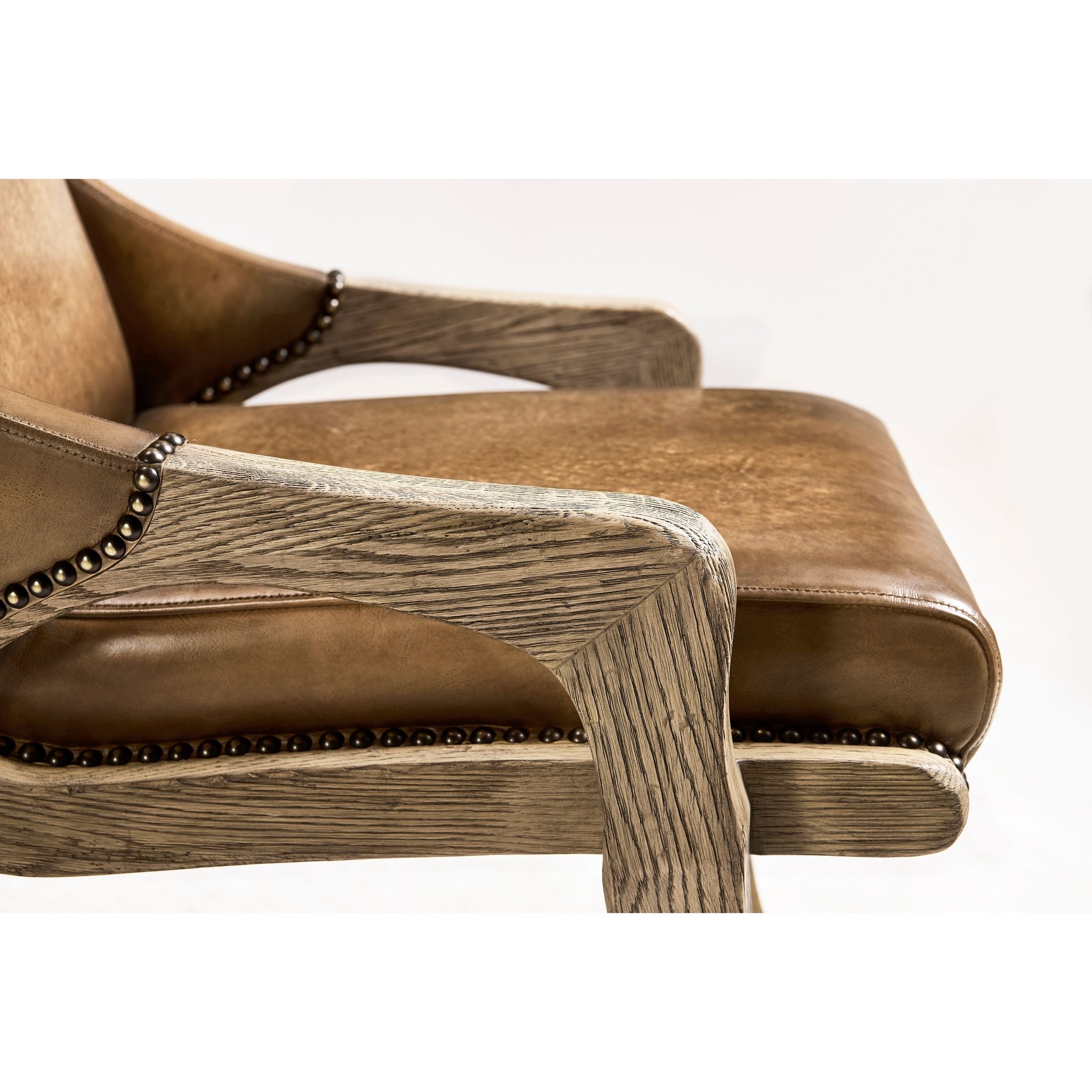 Jonathan Charles Echo Canyon Leather Side Chair