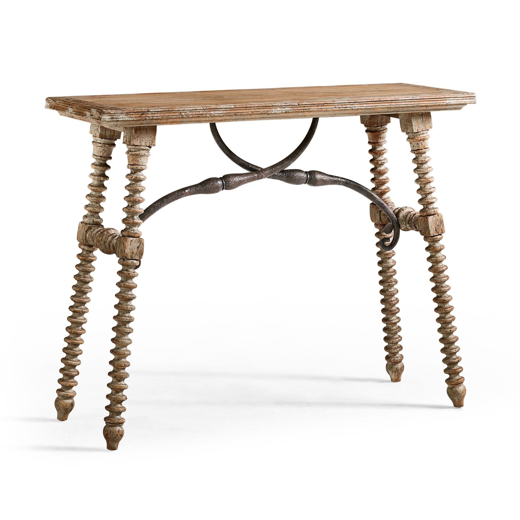 Jonathan Charles Caldera Turned Leg Console Table